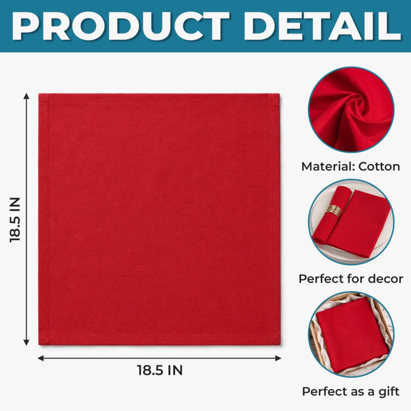 Custom Cotton Napkin - Personalized Christmas Birthday Gifts For Mom, Dad, Brother, Sister - Wrapped In Family Joy