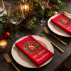 Custom Cotton Napkin - Personalized Christmas Birthday Gifts For Mom, Dad, Brother, Sister - Wrapped In Family Joy