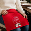 Custom Snowman Cotton Napkin - Personalized Christmas Birthday Gifts For Mom, Dad, Brother, Sister - Making Merry Memories Together