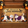 Custom Home Decor Decorative Mat - Personalized Birthday  Gifts For Cat Lovers, Cat Mom And Dad - Pawsitively Spooky