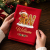 Custom Gingerbread Cotton Napkin - Personalized Christmas Birthday Gifts For Mom, Dad, Brother, Sister - Baking Spirits Bright