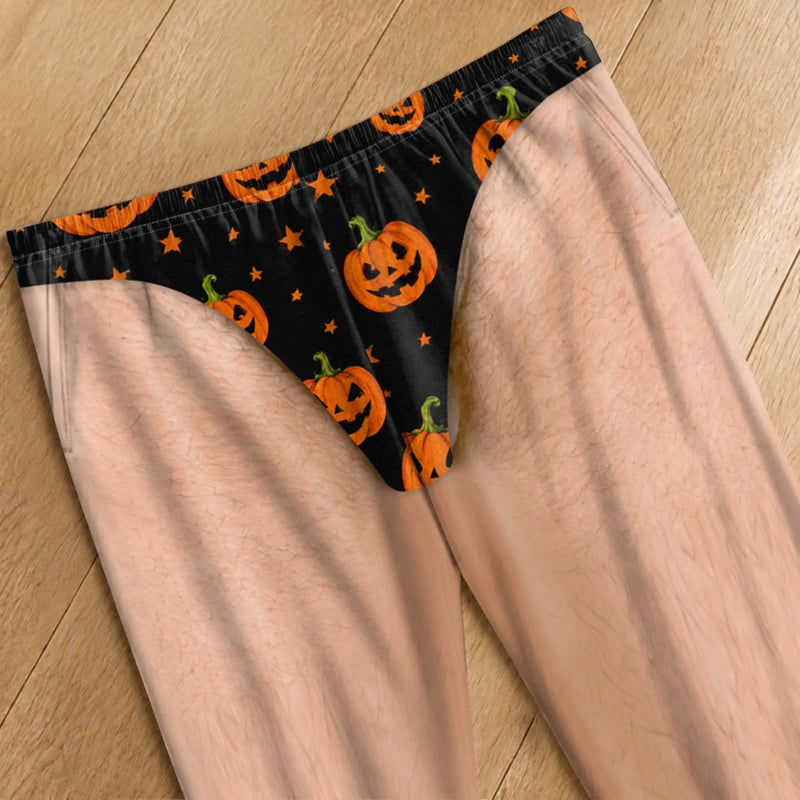 Custom Funny Pajama Pants - Personalized Halloween Birthday Gifts For Husband, Son, Grandson, Brother, Grandpa, Dad, Yourself - Spooky Season Is Finally Here