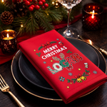 Custom Cotton Napkin - Personalized Christmas Birthday Gifts For Mom, Dad, Brother, Sister - Together Feels Like Holiday Magic
