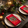 Custom Cotton Napkin - Personalized Christmas Birthday Gifts For Mom, Dad, Brother, Sister - Family Traditions Full Of Love