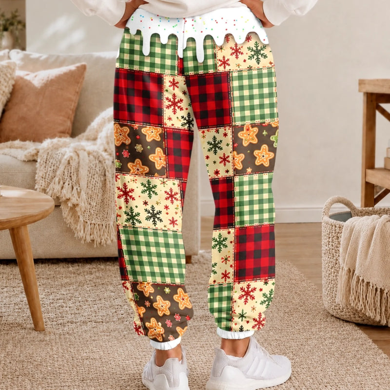 Custom Letter Unisex Sweatpants - Personalized Christmas Birthday Gifts For Mom, Dad, Brother, Sister - Holiday Sweetie
