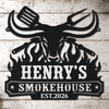 Custom BBQ Shaped Metal Sign - Personalized Grilling Gifts For BBQ Lovers, Husband, Son, Grandson, Brother, Grandpa, Dad, Yourself - Fire Up The Charcoal Grill