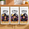 Custom Witchy Kitchen Towel - Personalized Halloween Birthday Gifts For Witch, Wife, Daughter, Besties, Sisters, Granddaughter, Grandma, Mom, Yourself - Welcome To My Wicked Kitchen