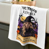 Custom Witchy Kitchen Towel - Personalized Halloween Birthday Gifts For Witch, Wife, Daughter, Besties, Sisters, Granddaughter, Grandma, Mom, Yourself - Welcome To My Wicked Kitchen