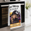 Custom Witchy Kitchen Towel - Personalized Halloween Birthday Gifts For Witch, Wife, Daughter, Besties, Sisters, Granddaughter, Grandma, Mom, Yourself - Welcome To My Wicked Kitchen