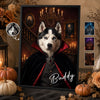 Custom Photo Vampire Vertical Poster - Personalized Halloween Birthday Gifts For Dog Cat Lovers, Dog Dad And Mom, Cat Owners - Fur Real Spooky