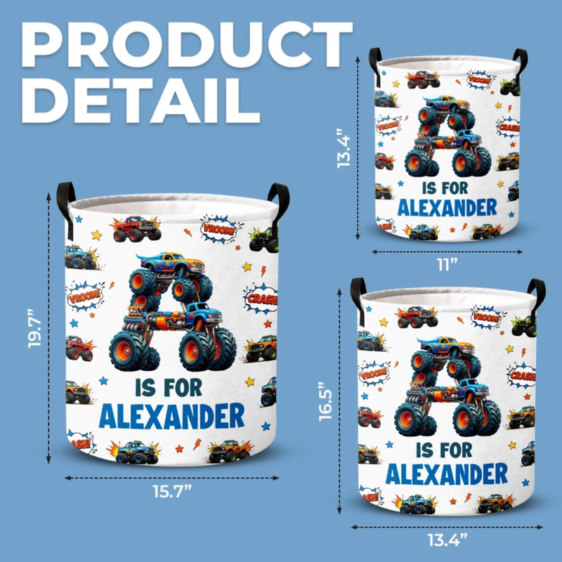 Custom Laundry Basket - Personalized Birthday Gifts For Kids - Little Wheels Big Adventures