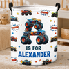 Custom Laundry Basket - Personalized Birthday Gifts For Kids - Little Wheels Big Adventures
