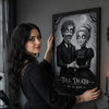 Custom Photo Vertical Canvas - Personalized Halloween Anniversary Wedding Gifts For Husband And Wife, Him And Her - Forever Bound In Darkness