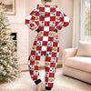 Custom Photo Onesie Pajamas - Personalized Christmas Birthday Gifts For Dog Cat Lovers, Dog Dad And Mom, Cat Owners -  Sleep, Eat, Repeat