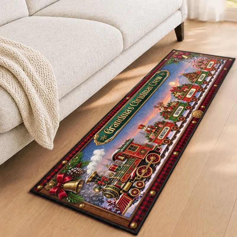 Custom Runner Rug - Personalized Christmas Birthday Gifts For Mom, Dad, Brother, Sister - Our Favorite Time Together