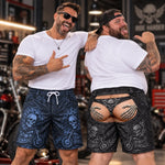 Custom Funny Men Swim Trunks - Personalized Summer Vacation And Travel Gifts For Husband, Son, Grandson, Brother, Grandpa, Dad, Yourself - Born To Ride In Style