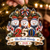 Custom Acrylic Ornament - Personalized America 250th Anniversary Christmas Gifts For Mom, Dad, Brother, Sister - Winter Wishes
