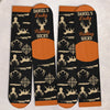 Custom Crew Socks - Personalized Birthday Hunting Gifts For Hunters, Husband, Son, Grandson, Brother, Grandpa, Dad, Yourself - Warm Feet For Lucky Hunts
