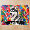 Custom Photo Pet Feeding Mat - Personalized Birthday Gifts For Dog Cat Lovers, Dog Dad And Mom, Cat Owners - Sweet Paws, Happy Soul