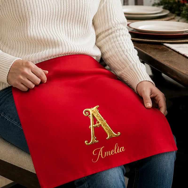 Custom Cotton Napkin - Personalized Christmas Birthday Gifts For Mom, Dad, Brother, Sister - Merry With Family