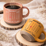Custom First Christmas Pottery Mug - Personalized  Anniversary Christmas Wedding Gifts For Husband And Wife, Him And Her - Forever Our Special Date