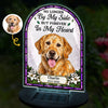 Custom Photo Garden Solar Light - Personalized Pet Memorial Sympathy Gifts For Dogs, Cats - Rest Among The Stars
