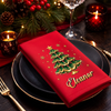 Custom Cotton Napkin - Personalized Christmas Birthday Gifts For Mom, Dad, Brother, Sister - Let The Good Cheer Begin