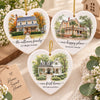 Custom New Home Ceramic Ornament - Personalized Anniversary Christmas Newly Wed Gifts For Husband And Wife, Him And Her - Love You As Always