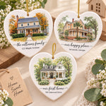 Custom New Home Ceramic Ornament - Personalized Anniversary Christmas Newly Wed Gifts For Husband And Wife, Him And Her - Love You As Always