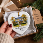 Custom New Home Ceramic Ornament - Personalized Anniversary Christmas Newly Wed Gifts For Husband And Wife, Him And Her - Love You As Always