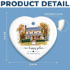 Custom New Home Ceramic Ornament - Personalized Anniversary Christmas Newly Wed Gifts For Husband And Wife, Him And Her - Love You As Always
