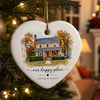 Custom New Home Ceramic Ornament - Personalized Anniversary Christmas Newly Wed Gifts For Husband And Wife, Him And Her - Love You As Always