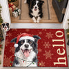 Custom Photo Home Decor Decorative Mat - Personalized  Christmas Birthday Gifts For Dog Cat Lovers, Dog Dad And Mom, Cat Owners - Merry Paws
