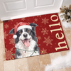 Custom Photo Home Decor Decorative Mat - Personalized  Christmas Birthday Gifts For Dog Cat Lovers, Dog Dad And Mom, Cat Owners - Merry Paws