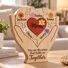 Custom Shaped Wooden Art Puzzle - Personalized Mother's Day Father's Day Birthday Gifts For Mom, Dad, Grandma, Grandpa - Together in Every Piece