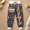 Custom Letter Unisex Sweatpants - Personalized Christmas Birthday Gifts For Mom, Dad, Brother, Sister - Merry Cookie Season