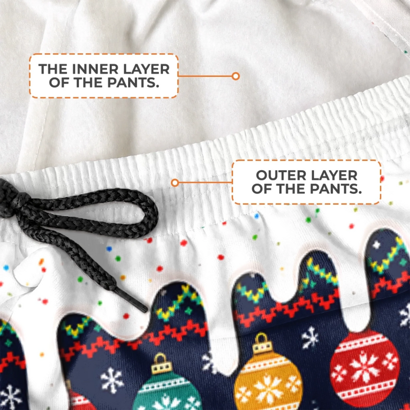 Custom Letter Unisex Sweatpants - Personalized Christmas Birthday Gifts For Mom, Dad, Brother, Sister - Merry Cookie Season