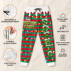 Custom Letter Unisex Sweatpants - Personalized Christmas Birthday Gifts For Mom, Dad, Brother, Sister - Grinch Mode
