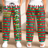Custom Letter Unisex Sweatpants - Personalized Christmas Birthday Gifts For Mom, Dad, Brother, Sister - Grinch Mode