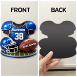 Custom America Football Magnetic Sheet - Personalized Birthday Gifts For America Football Lovers, Sports Fans, Sports Lovers - Work Hard Play Harder Always