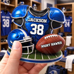 Custom America Football Magnetic Sheet - Personalized Birthday Gifts For America Football Lovers, Sports Fans, Sports Lovers - Work Hard Play Harder Always