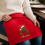 Custom Cotton Napkin - Personalized Christmas Birthday Gifts For Mom, Dad, Brother, Sister - Warm Wishes For The Season