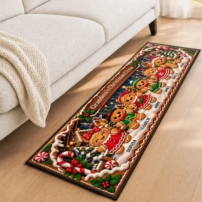 Custom Runner Rug - Personalized Christmas Birthday Gifts For Grandma, Grandpa - My Greatest Joy This Holiday