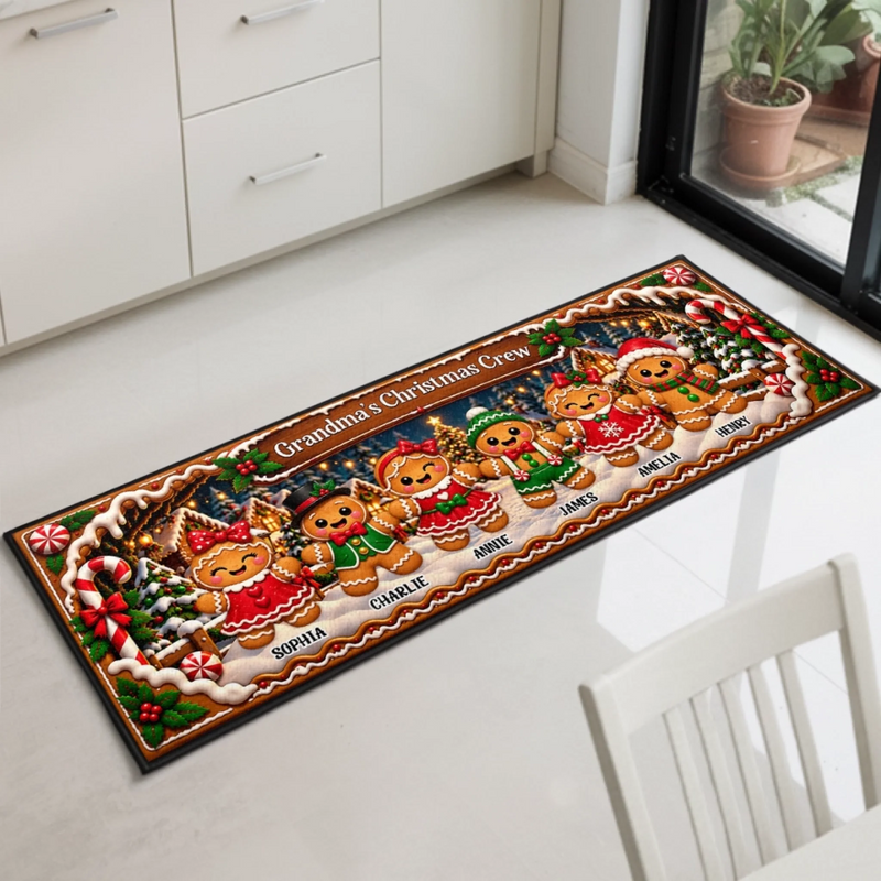 Custom Runner Rug - Personalized Christmas Birthday Gifts For Grandma, Grandpa - My Greatest Joy This Holiday