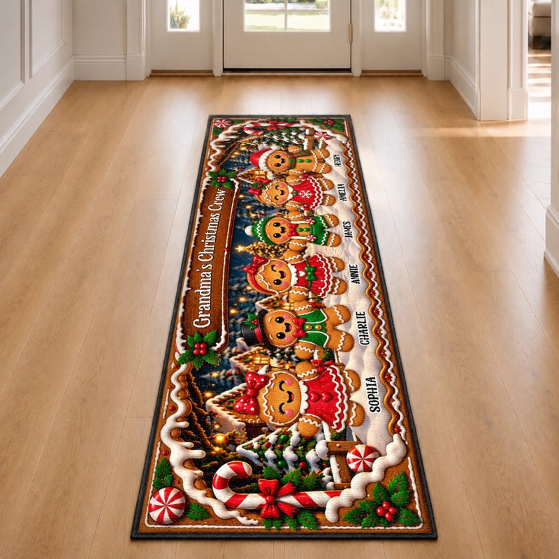 Custom Runner Rug - Personalized Christmas Birthday Gifts For Grandma, Grandpa - My Greatest Joy This Holiday