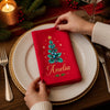 Custom Cotton Napkin - Personalized Christmas Birthday Gifts For Mom, Dad, Brother, Sister - Merry Christmas, Sweet Family