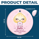 Custom Ceramic Ornament - Personalized Christmas Birthday Gifts For Kids - Little Dumpling Big Joy