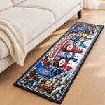 Custom Runner Rug - Personalized Christmas Birthday Gifts For Mom, Grandma - Christmas With My Crew