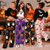Custom Pajama Pants - Personalized Halloween Gifts For Wife, Daughter, Besties, Sisters, Granddaughter, Grandma, Mom, Yourself - Unapologetically Spooky Today