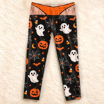 Custom Pajama Pants - Personalized Halloween Gifts For Wife, Daughter, Besties, Sisters, Granddaughter, Grandma, Mom, Yourself - Unapologetically Spooky Today